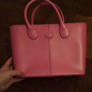 Pink tote bag